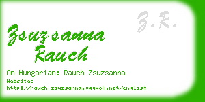 zsuzsanna rauch business card